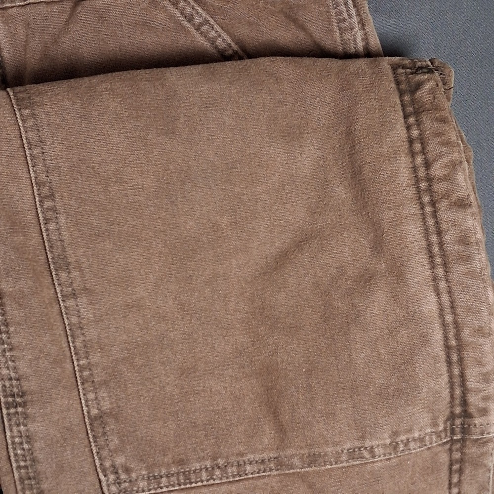 Carhartt Mint Vintage Work Overalls 38x32 Mens Brown Double Knee Insulated - USA - Picture 5 of 12
